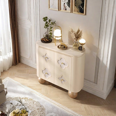French style living room bedroom accent cabinet