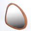 Miroir mural 45 po en bois de pin massif asymétrique-923331006