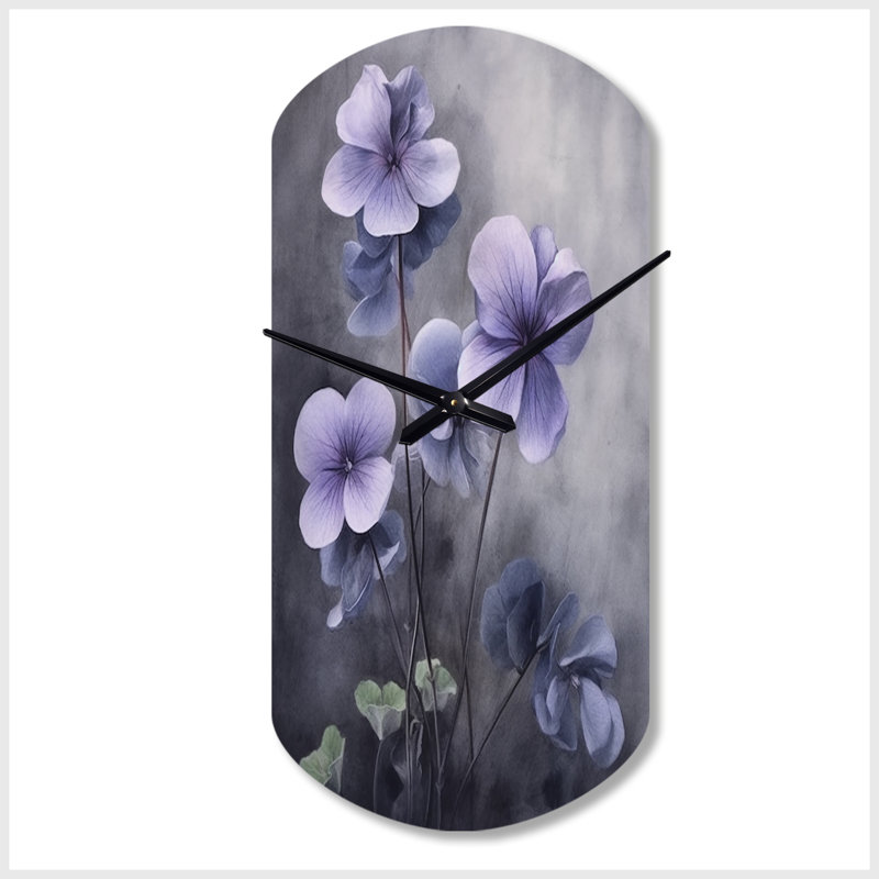Horloge murale mauve violette de Kehleneck, Petit
