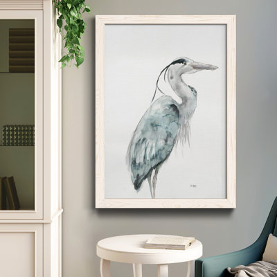 Blue Heron I, reproduction encadrée de qualité supérieure - prête à être accrochée