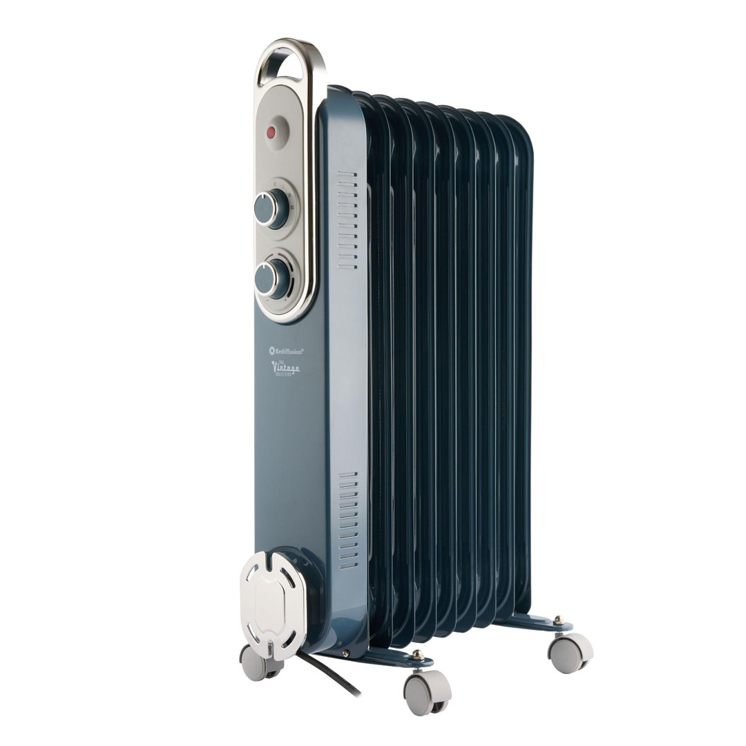 Rediffusion Vintage 2000w 9 Fin Oil Filled Radiator