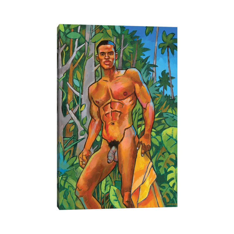 Coastal Jungle by Douglas Simonson - Wrapped Canvas Painting, 20.32 cm H x 30.48 cm W