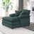 Upholstered Armchair with Ottoman-1408386678