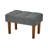 Nuha Linen Upholstered Ottoman Footrest -1111075512