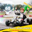 Kart électrique, grande batterie 24 V 9 Ah, kart pour enfants avec deux moteurs de 150 W, siège réglable et ceinture de sécurité à 5 points à haute vitesse à démarrage rapide 11,2MPH, pour 6 à 12 ans, blanc-119918465