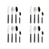 Excelsa Magic Black Cutlery Set 16 Pieces