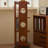 Chreey Wood Color Solid Wood Corner cabinet