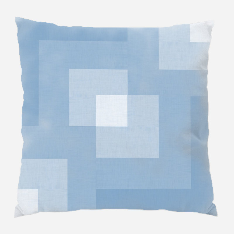 Fabric Geometric Microsuede Reversible Throw Pillow