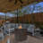 Wicker Fire Pit Column With Glass Wind Guard