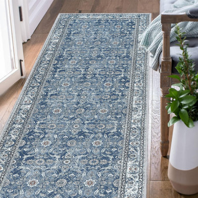 Tapis d'intérieur lavable Para Chenille Mashine Vintage avec envers antidérapant pour l'entrée de la cuisine du salon