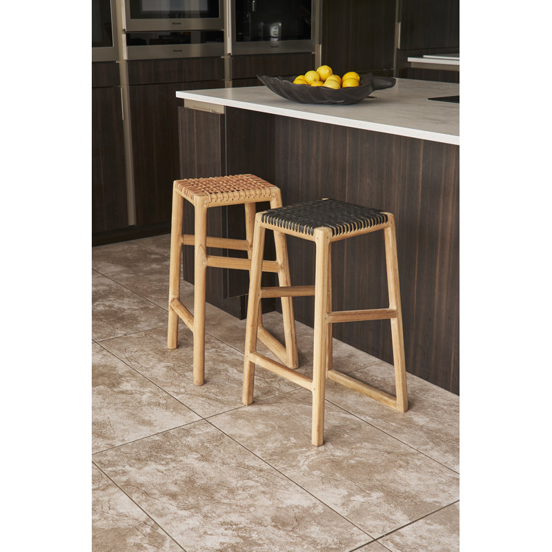Manders Counter Stool, Natural, Brown