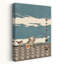 «Relaxed Morning Sparrows Peaceful Retro Traditional Traditional Nature Landscape», art mural-129092053