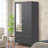 Versatile Metal Wardrobe With Multiple Storage Options For Organized Clothing
