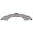 Sun Lounger Grey Steel Frame 600D Polyester Outdoor Patio Lounger Strong Durable Design-1127347943