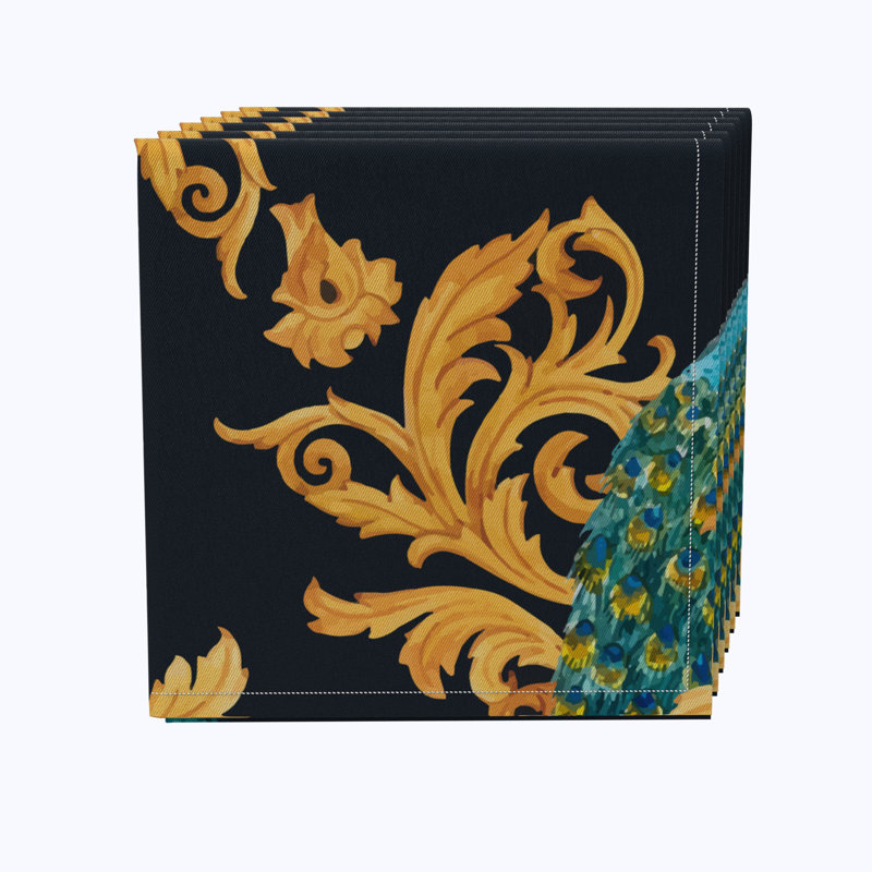 Cassander 100% Cotton Abstract Square Napkin