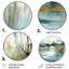 Été, paysage de lac Illustration V - chalet rond, art en métal-109669663