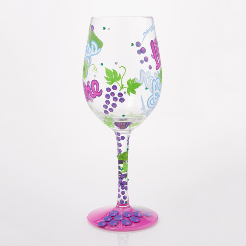 Verre à vin 15 oz Lolita Life is Better With Wine