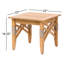 Table en teck 22 po Cotesfield Sqaure