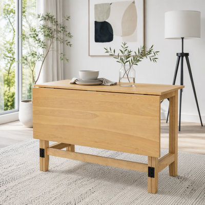 Extendable Drop-Leaf Dining Table