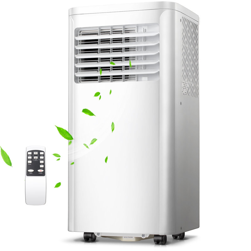 8,000 BTU Portable Air Conditioner - 450 Sq. Ft Coverage, 4-in-1 Cooling/Dehumidifier/Fan/Sleep Mode, Remote, 24H Timer & Window Kit (Bedroom)