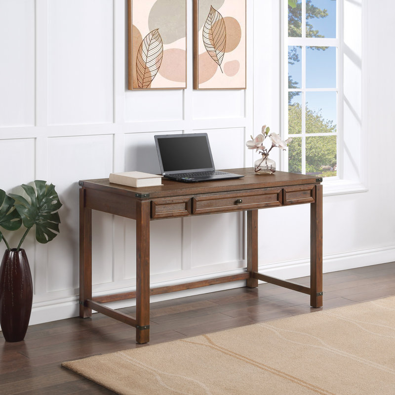 Bureau debout à hauteur réglable Dessens, Noyer