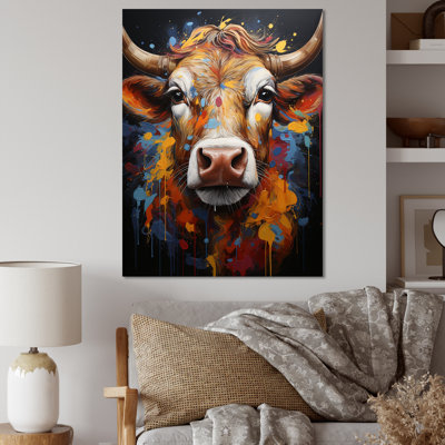 Popart Urban Cow II sur toile