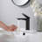 5.7" Height Modern Single Handle Bathroom Sink Faucet, Lead Free Solid Brass with Removable Aerator-128842505