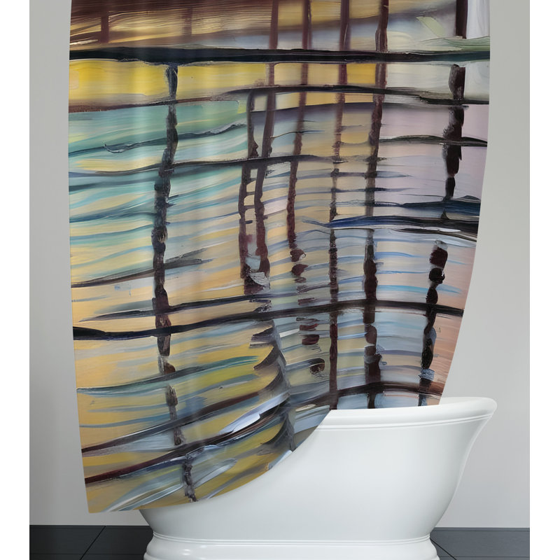 Rideau de douche Allesia, H 72 po x l 70 po
