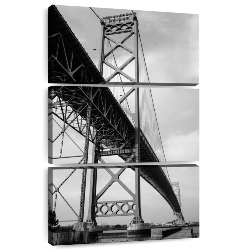 Lilie Monochromatic Ambassador Bridge, 38" H x 24" W