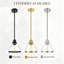 Suspension 8 en 1 à 1 lumière, fini or brossé mat, abat-jour en verre transparent, petit luminaire de style campagnard pour îlot de cuisine, culot E26-337527770