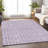 Premium Machine Washable Prisco Lavender Rug-425577729