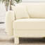 Tissu moderne en forme de U à 3 boucles avec repose-pieds en forme de coquillage, 2 repose-pieds mobiles, pieds cylindriques et abat-jour beige pour les espaces de bureau-136459791
