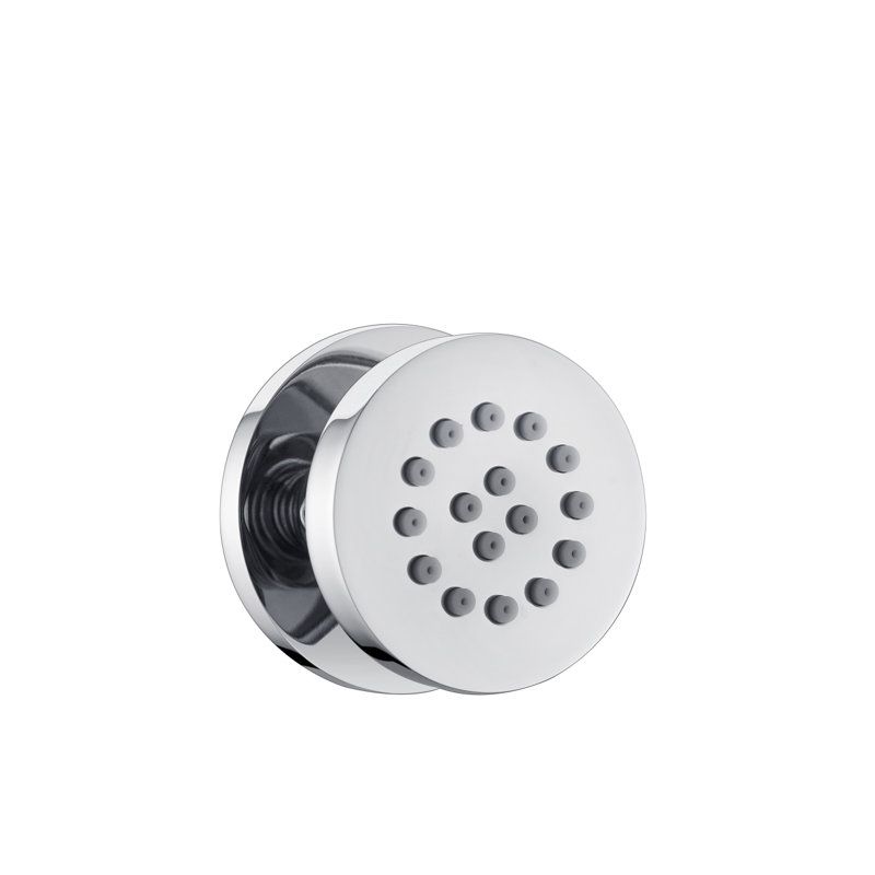 Jet pour le corps Aqua Rondo par Kubebath - Chrome, Chrome