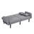 Folding Ottoman Sofa Bed With Stereo (Gray)