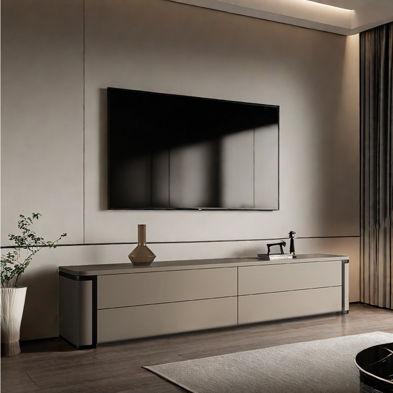 Meuble télé de style minimaliste italien, 86.61"