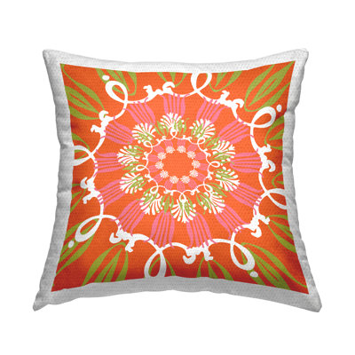 Floral Indoor/Outdoor Throw Pillow
