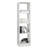 5 Tiers 4-Cube Narrow Bookshelf With 4 Anti-Tipping Kits