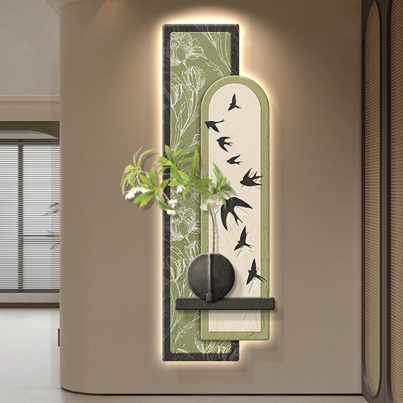 Image murale d'art moderne en grès, H 70,87 po x l 23,62 po