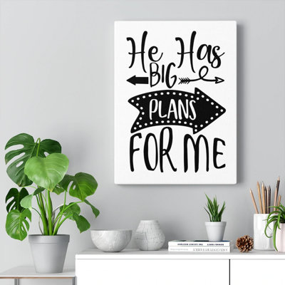 Plans For Me - Wrapped Canvas Print