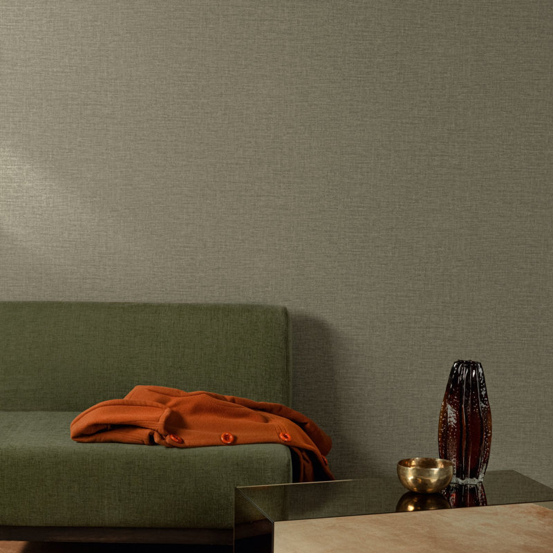 Concept Collection Rough Textile Double Width 42-inches Wide Wallpaper Roll, Pink
