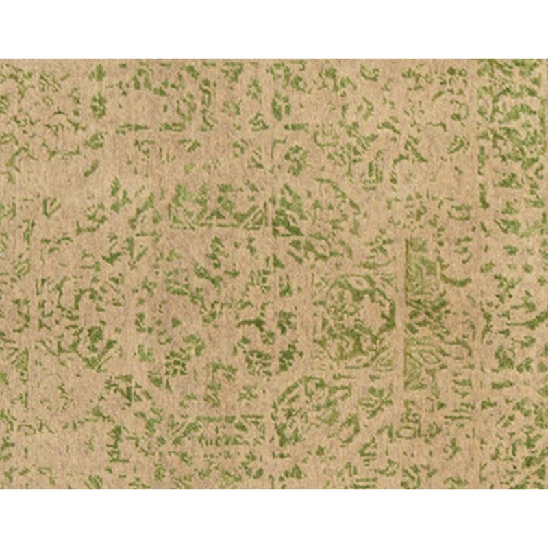 Hand Knotted Area Rug in Green