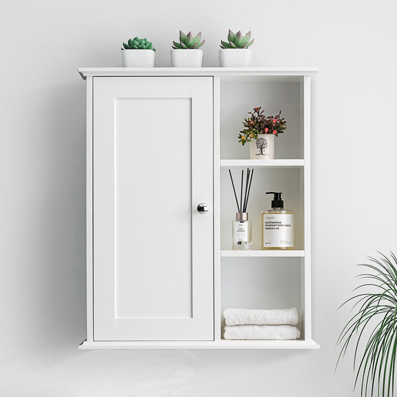 Armoire murale Athroom avec charnières à fermeture douce, armoire d'appoint