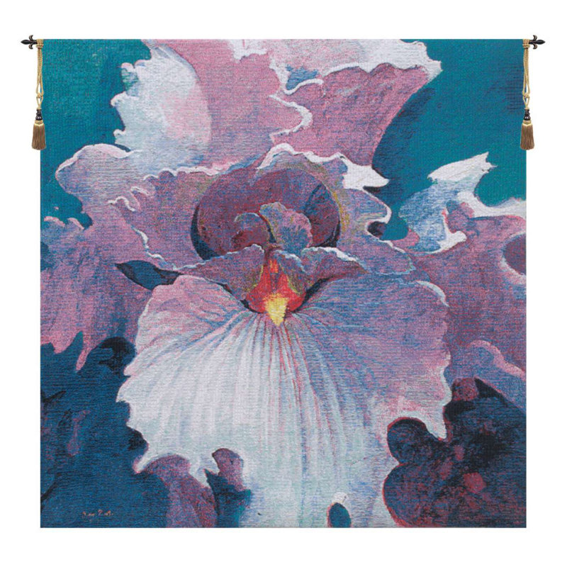 Loom Woven Cotton Blend Wall Hanging, 37" H x 37" W x 0.15" D
