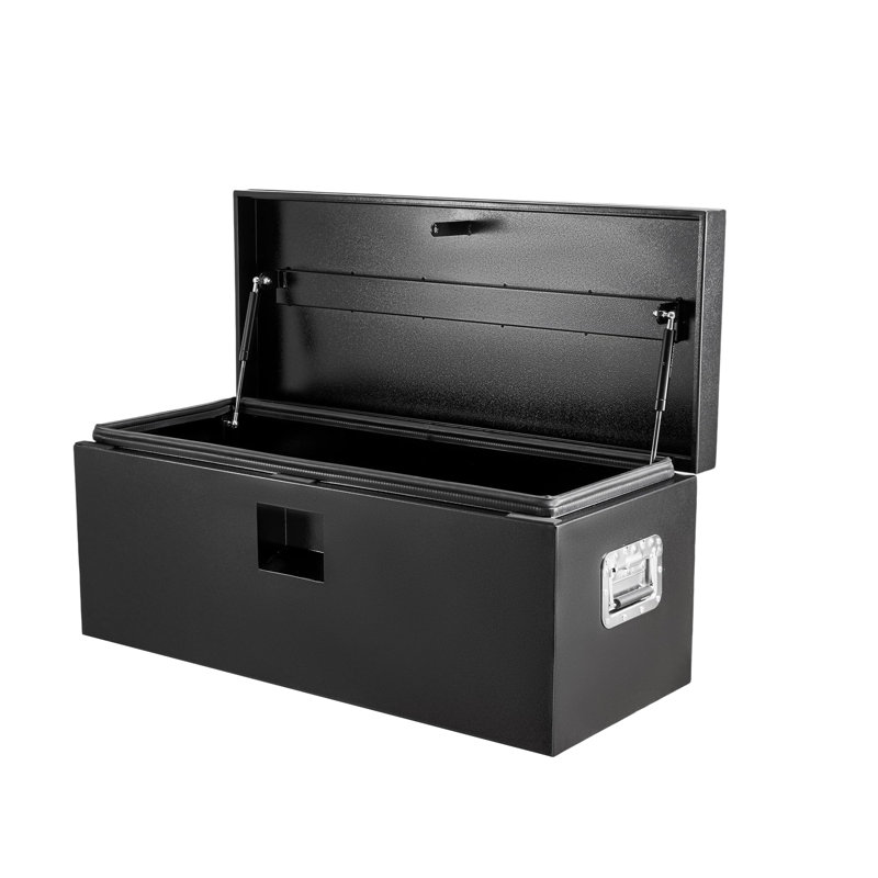 Boîte de rangement pour camion Boîte à outils Armoire de rangement robuste en acier, Noir
