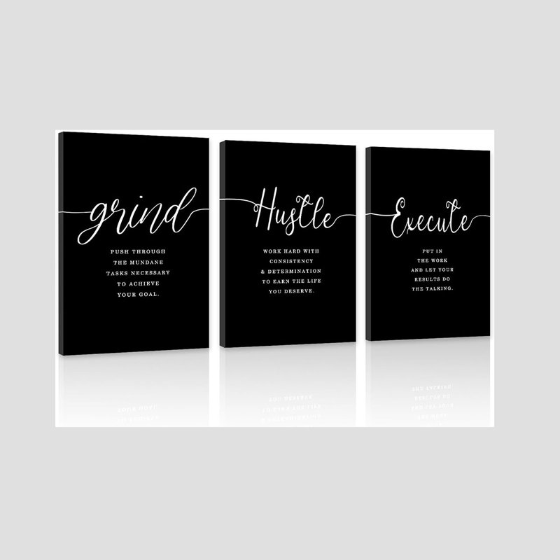 3 Piece Wrapped Canvas Print, 40 cm H x 90 cm W