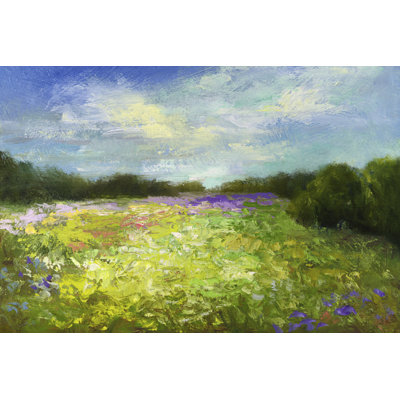If I Had A Flower by Sheila Finch - Wrapped Canvas Painting