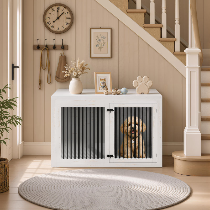 Cage pour chien Aletza, Blanc