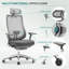 Ergonomic Office Chair with 4D Armrests & Headrest - High Back Mesh Task Chair with Lumbar Support - Adjustable for Home Office & Long Hours Use-27204956-27204954