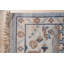 Blue Hand-Knotted Wool Framed Medallion Geometric Modern Contemporary Carpet Rug-1149375990