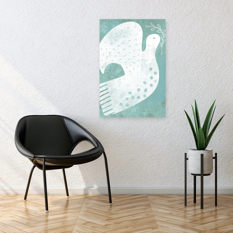 Art mural oiseau serein Peace Dove